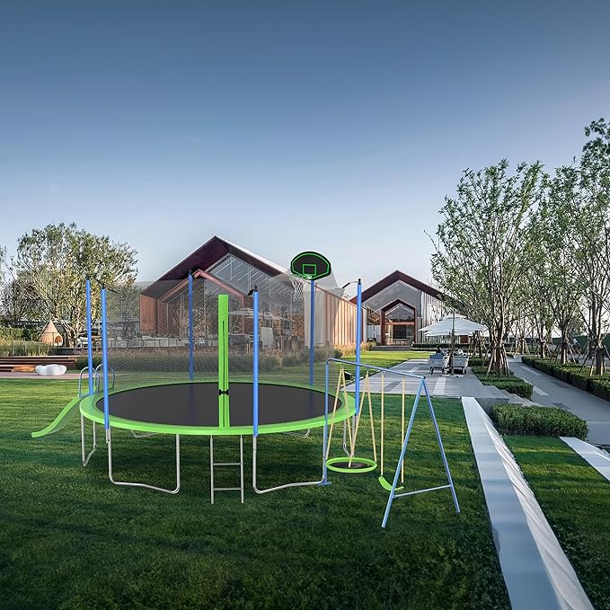 Trampoline with Outdoor Bounce Bed